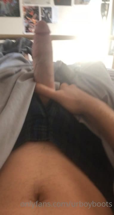 Leaked Gay OnlyFans POV: UrBoyBoots Jerks His Big Dick & Cums All Over